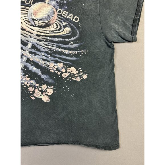 Rare Vintage Y2K Grateful Dead Space Galaxy Sun Faded Black Band Music Tee Art - Picture 7 of 13